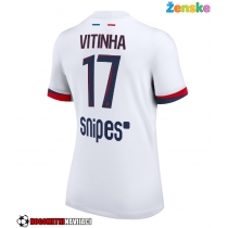 Ženske Nogometnih dresov Paris Saint-Germain Vitinha #17 Gostujoči 2025-26 Kratki rokavi